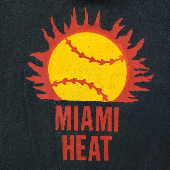Miami Heat Vintage Shirt 90s Team Issue Warm Up Shooting 41 Glen Rice Large - Picture 3 of 13